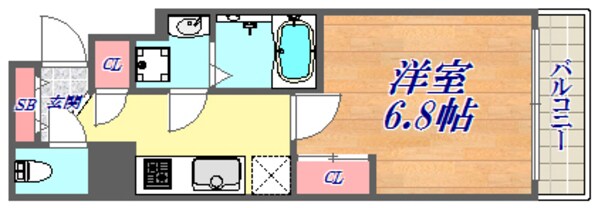 S-RESIDENCE神戸元町の物件間取画像